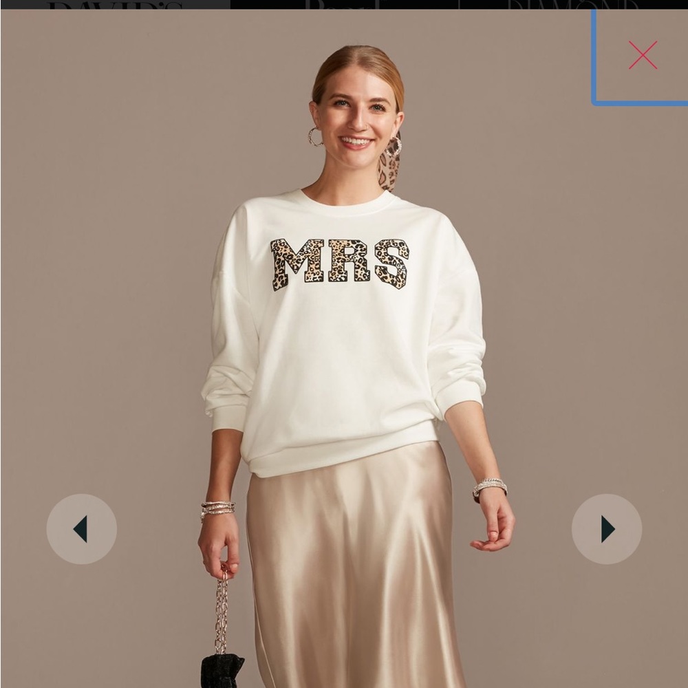 Mrs. Cheetah Print Crew Neck Sweatshirt